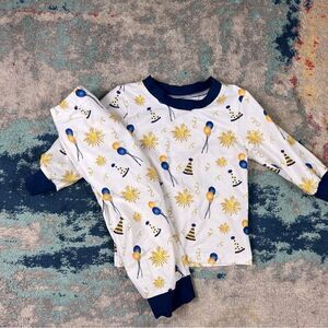 The Smocking Place Childs Red Pajama Set 12m